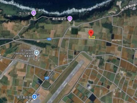 軍用地／伊江島補助飛行場-1(37倍/3,598㎡)