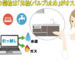 新しい部屋で水道の開栓依頼をする時は「元栓(バルブ)止め」が無難です