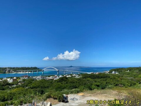 ウォータゲートブリッジの先に見えるパワースポット~海の見える売土地(176坪)